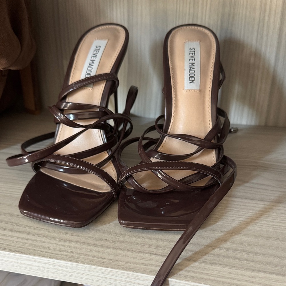 Steve Madden Chocolate Strappy Heels